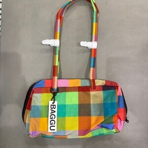 NWT Baggu Madras Bowler bag